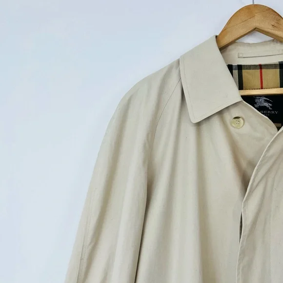 Burberry Beige Nova Check Lined Classic Utility Trench Coat UK L - Picture 5 of 16